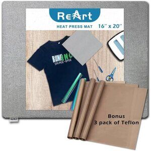 Heat Press Mat 16" x 20" for Easypress Both Sides Applicable - Mat for Heat